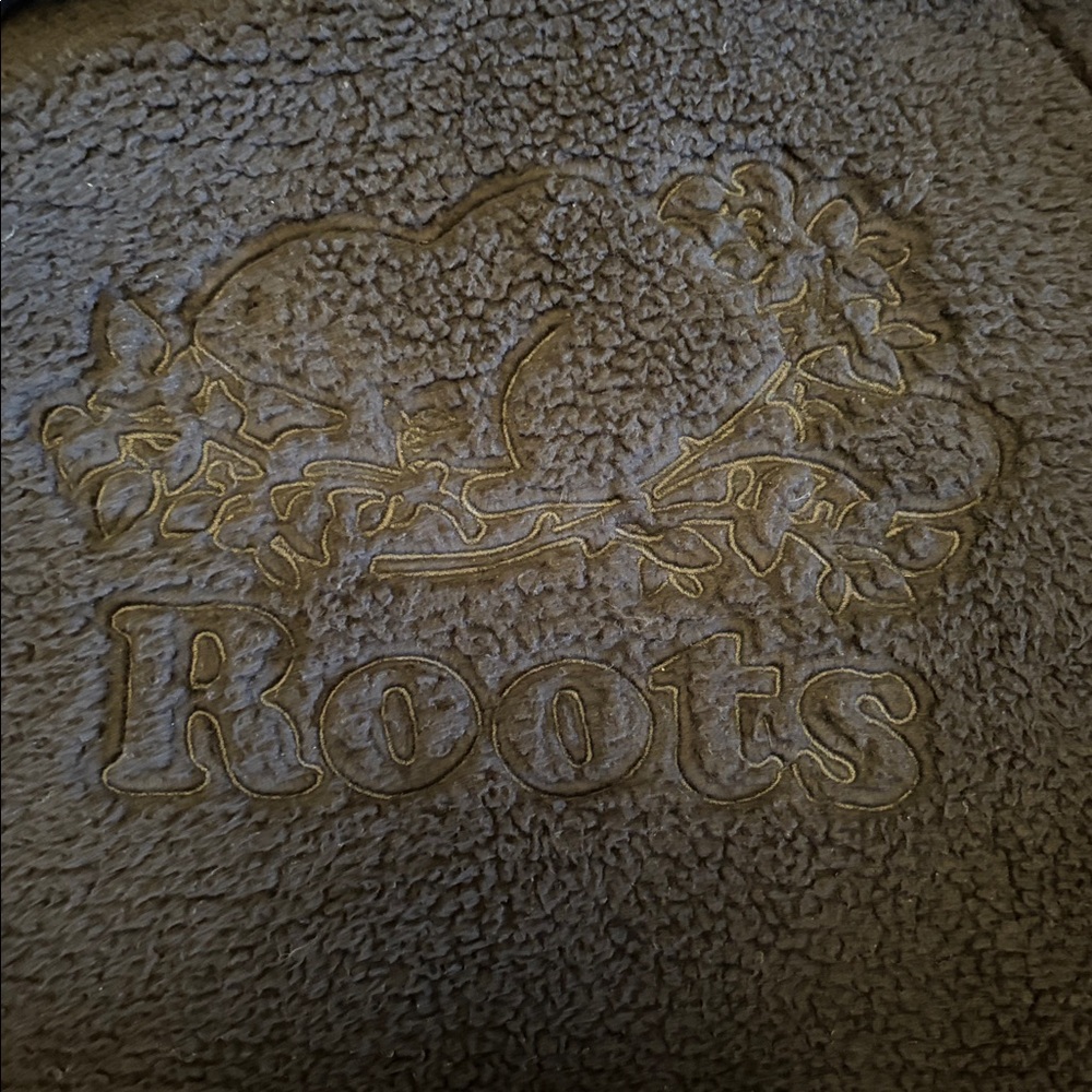 ROOTS Black Sherpa Hoodie, Sz Small. - Picture 7 of 11